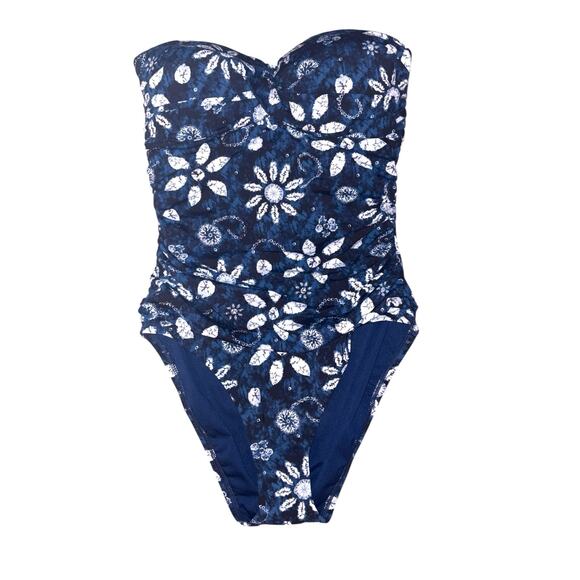 Bleu by Rod Beattie Floral Batik One Piece Swimsuit - Picture 4 of 10